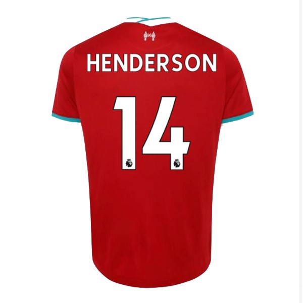 Trikot Liverpool NO.14 Henderson Heim 2020-21 Rote Fussballtrikots Günstig